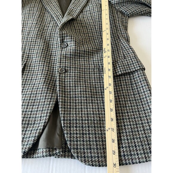 Burberrys' Vintage Houndstooth Wool Blazer Size 42R - Picture 13 of 15